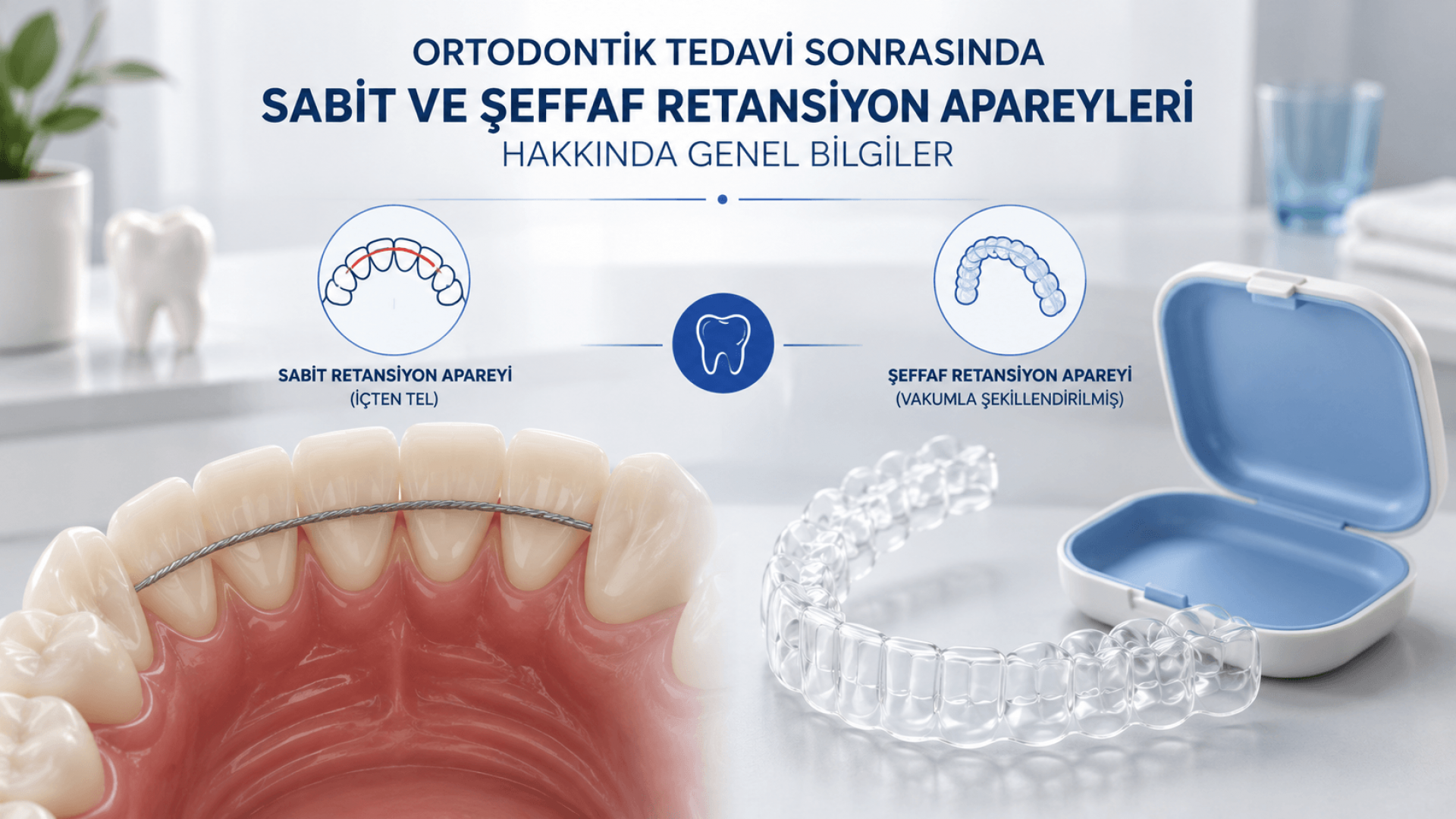 Ortodontik Tedavi Sonrasında Sabit ve Şeffaf Retansiyon Apareyleri Hakkında Genel Bilgiler