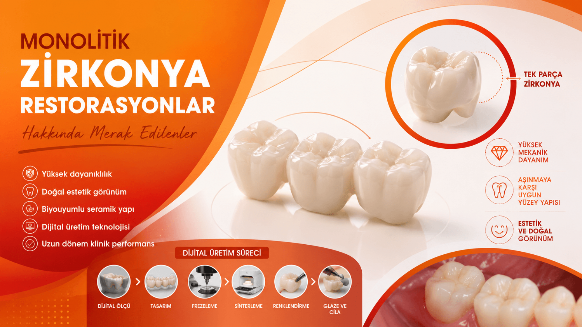 Monolitik Zirkonya Restorasyonlar Hakkında Merak Edilenler